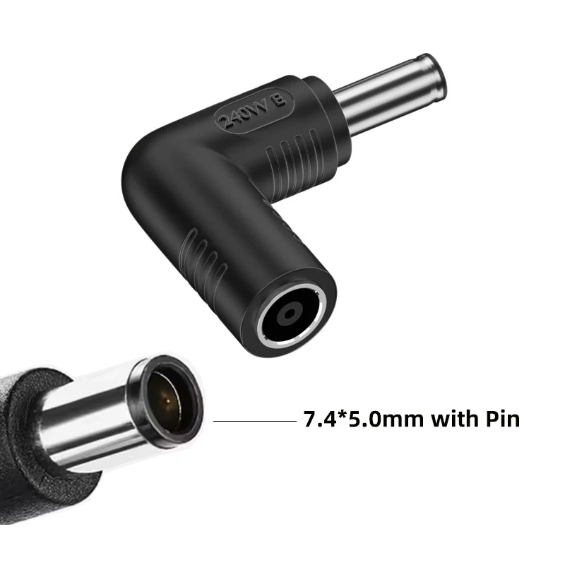 Laptop Power Adapter Connector 240W DC Jack 7.4*5.0mm Female to 4.5*3.0mm Male Plug Converter for Hp Dell Asus Lenovo Notebook