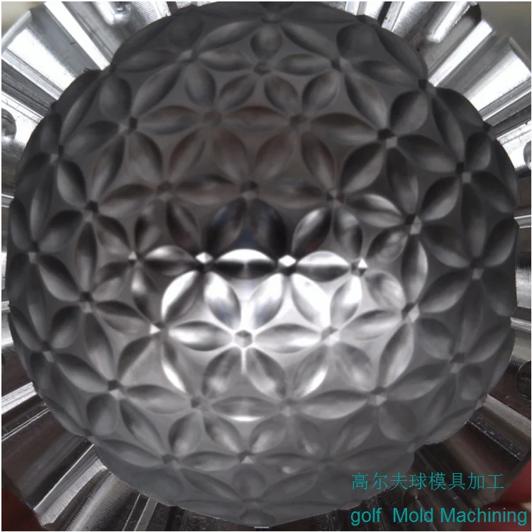 Golf ball mould Five-axis, plum-shaped golf ball mould