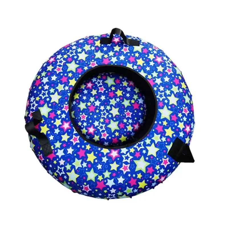 Custom Inflatable Snow Ski Circle Tube Sled for Adult Kids Popular Design Winter Outdoor Fun Durable PVC Material Inflatable
