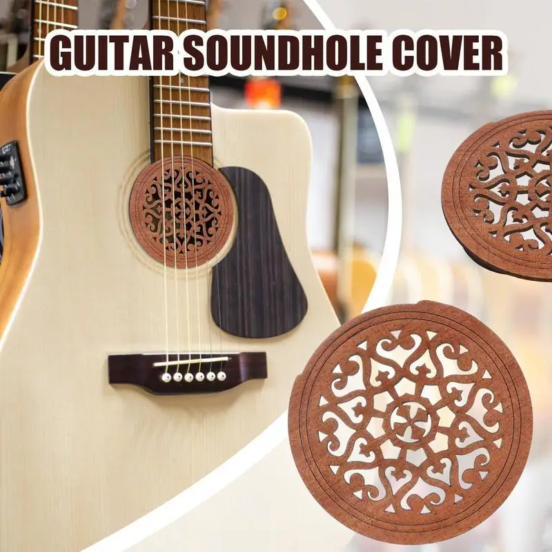 Guitar Sound Hole Block Light Weight Guitar Parts Decorative Guitar Accessories Portable Soundhole Cover For Family Friends