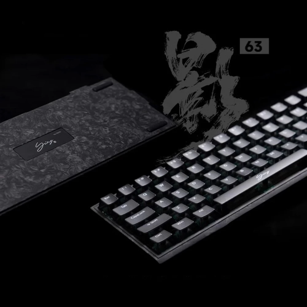 WLmouse Shadow63 Magnetic Switch Keyboard Integral Forged Carbon GASKET Hot-Swap RT 0.01mm 8k Custom Gaming Mechanical Keyboard