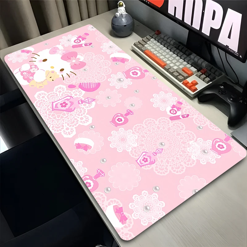 

Mouse Pad PC Non Slip Rubber Mousepad Laptop Gamer H-hello K-kitty Cabinet Keyboard Pad Office Computer Gaming Desk Mouse Mat