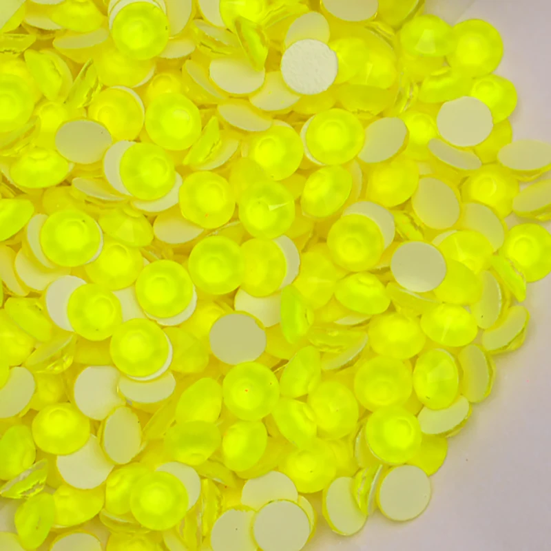 PUBRILEX-Xirius Crystal 288 Stück Neon Strass 8 große 8 kleine nicht heißfixierbare flache fluoreszierende Strasssteine für DIY Nagelkunst und Kleidung – Detail 8