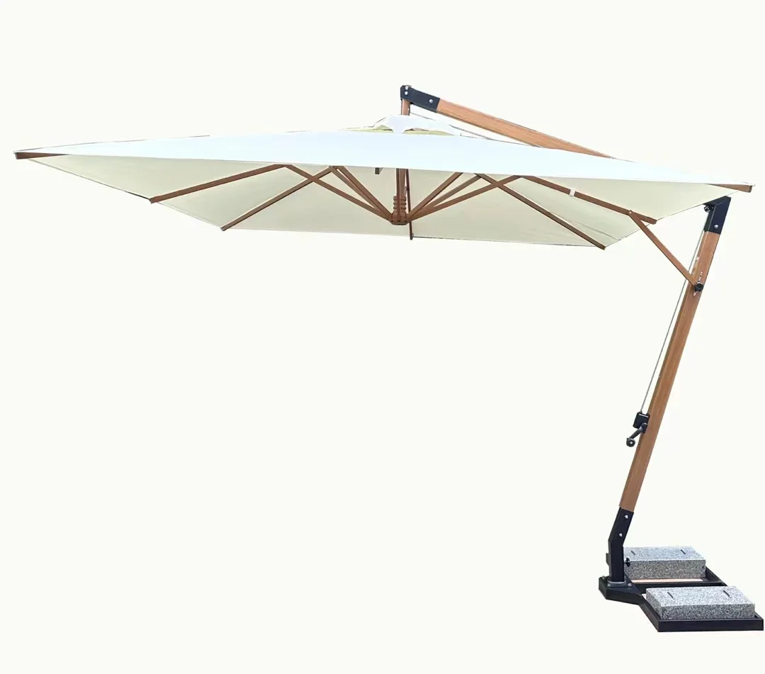 

2026 Garden Patio Umbrella Beach Cafe Hotel Luxury Outdoor Commercial Cantilever Parasol Size Hanging Sun Roman Umbrella