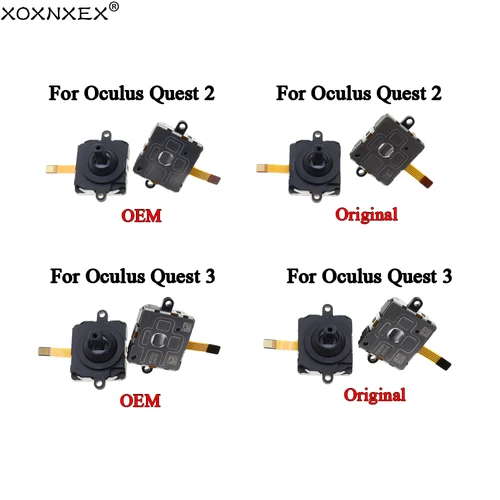 2/5/10 unidades para OQ2 OQ3 Joystick 3D Original para Oculus Quest 2 3 Joystick Meta Quest 3 VR reemplazo de Control remoto izquierdo y derecho