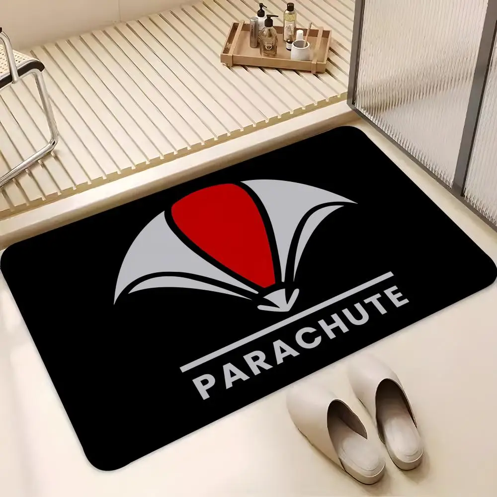 Modern Home P-Parachute Floor Mat Absorbent Floor Mat Non-Slip Entrance Rug for Bathrooms Restrooms and Toilets