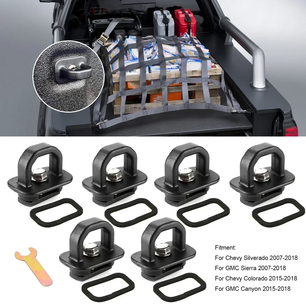 Car Tie Down Anchor Pickup Truck Bed Side Wall Clip for Chevy Silverado/GMC Sierra for Chevrolet Colorado/GMC Canyon
