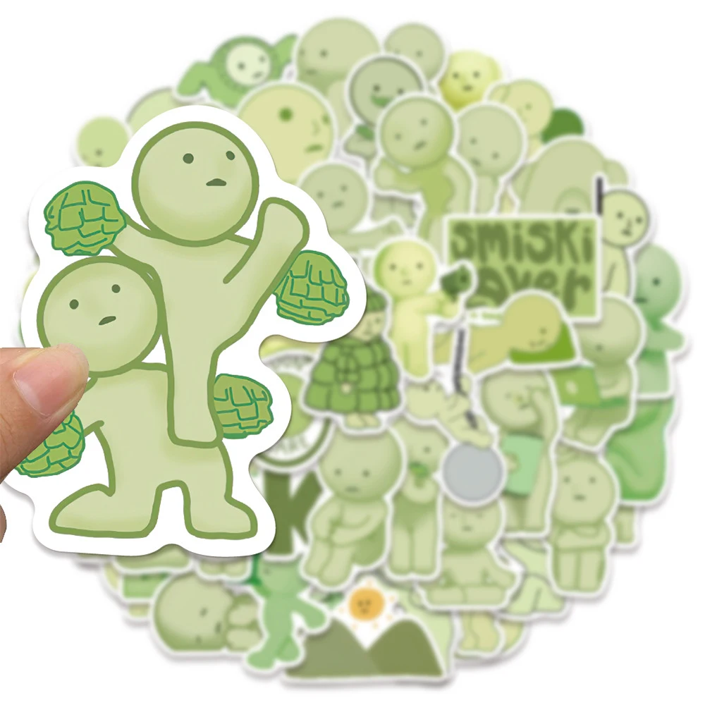 10/30/54pcs Funny Smiski Cartoon Stickers Cute Decoration Decals DIY Phone Case Suitcase Scrapbook Waterproof Graffiti Sticker