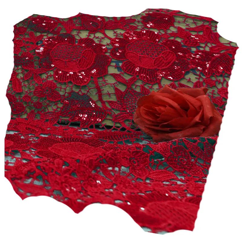 

RED вышивка фруктовая ткань африканская швейцарская полая кружевная качественная хлопковая текстильная африканская кружевная ткань цвета кружева швейцарская