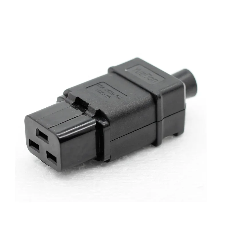 AC 250V 16A 20A IEC 320 C19 Female Power Adapter Inlet Socket Connector