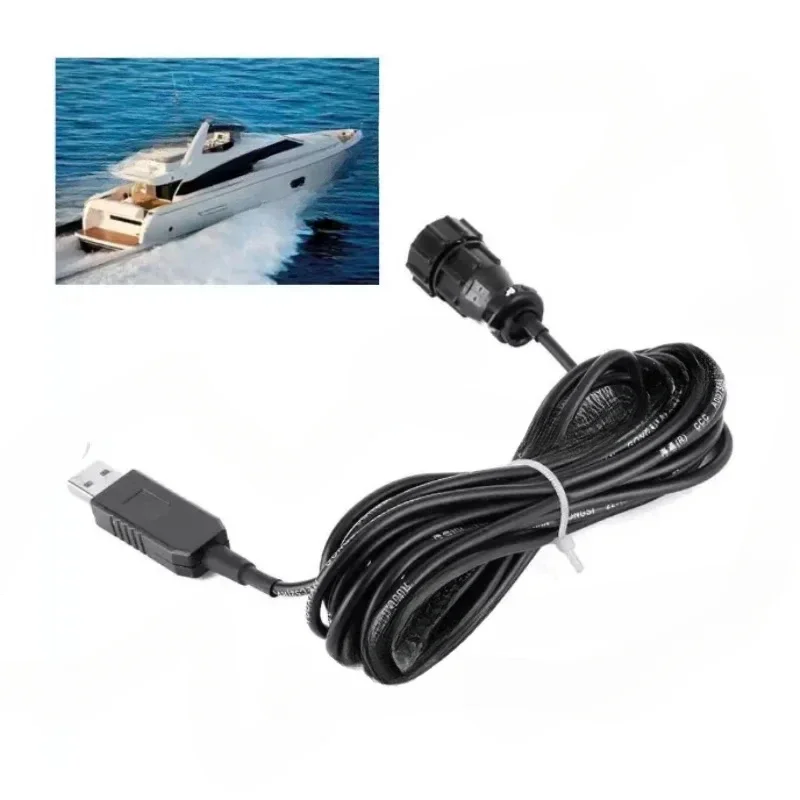 NPC-100 AIS Pilot Plug USB Data Cable 2 Meter  Standard AIS Pilot Plug Interfaces USB 2.0 Cable