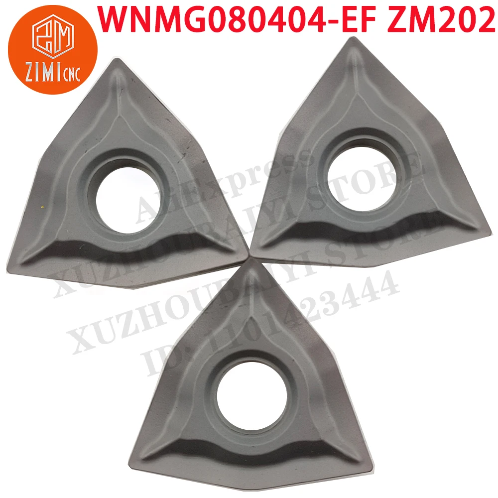 WNMG080404-EF ZM202 WNMG080404-EF أدوات تحول السيرميت قطع مخرطة CNC أدوات القطع شفرة أدوات المخرطة المعدنية إدراجات ميكانيكية
