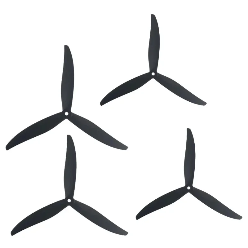 2Pair (2CW+2CCW)8X4X3 8inch 3 Blade/Tri-Blade Black-Glass Fiber Nylon Propeller 8inch 9inch FPV Freestyle Drone Parts