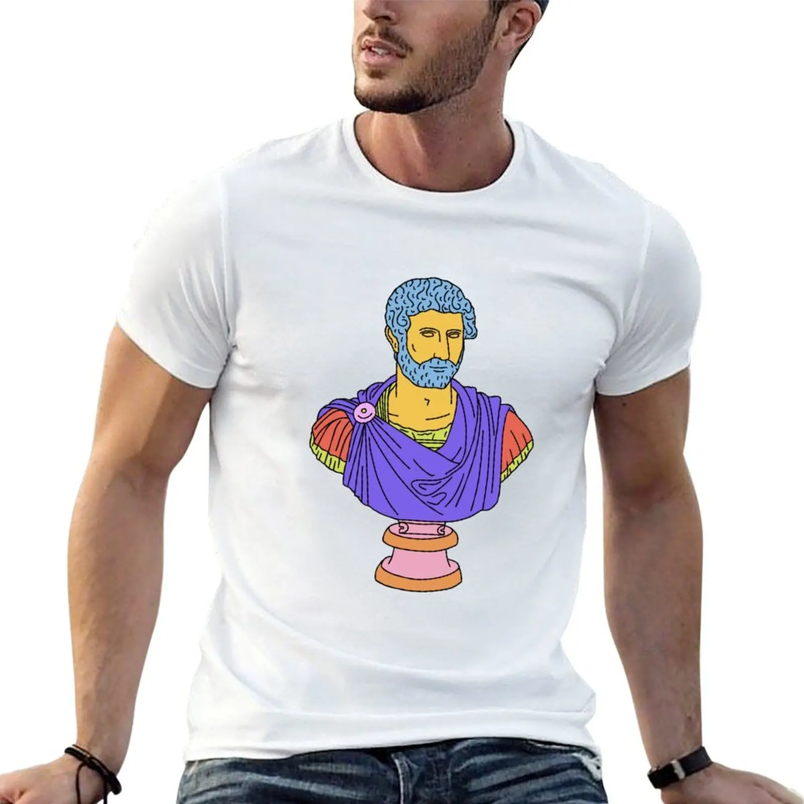 Hadrian Bust T-Shirt croswit shirt man plus size tops shirts men