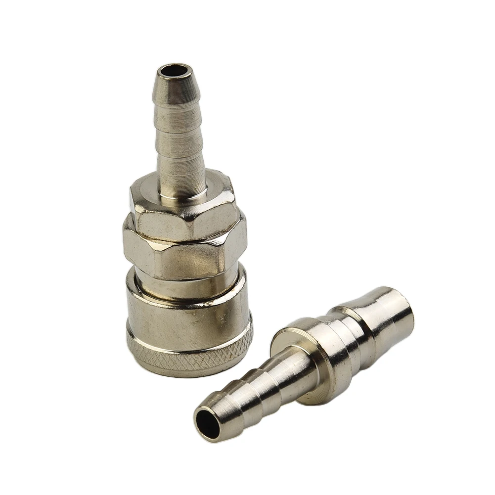 2 Pieces Iron Air Connector, Air Hose, Compressor Connector, Quick Release Coupler, For 8mm Hose SH20 PH20