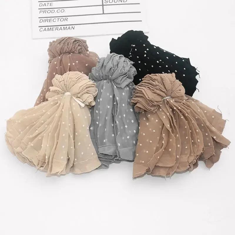 20Pcs=10Pairs Dot Silk Socks Women Transparent Thin Breathable Summer Nylon Short Stock Female Non-Slip Stretch Ankle Sexy Sock