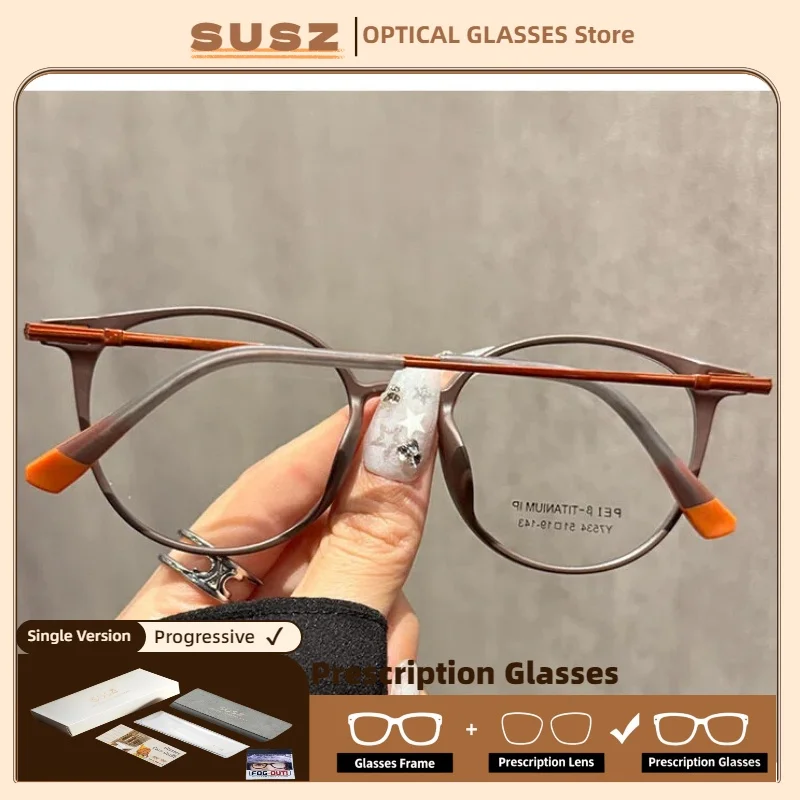 

SUSZ Premium Geometric TR90 Fashion Women Myopia Glasses Customization Blue Light Blocking Reading Prescription Optical Glasses