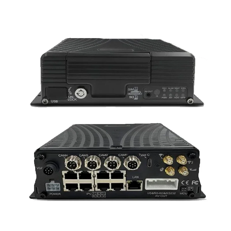 12ch 1080P Mobile DVR Support 4G WiFi GPS MDVR Digital Video Recorder For Cars, Buses And Trucks