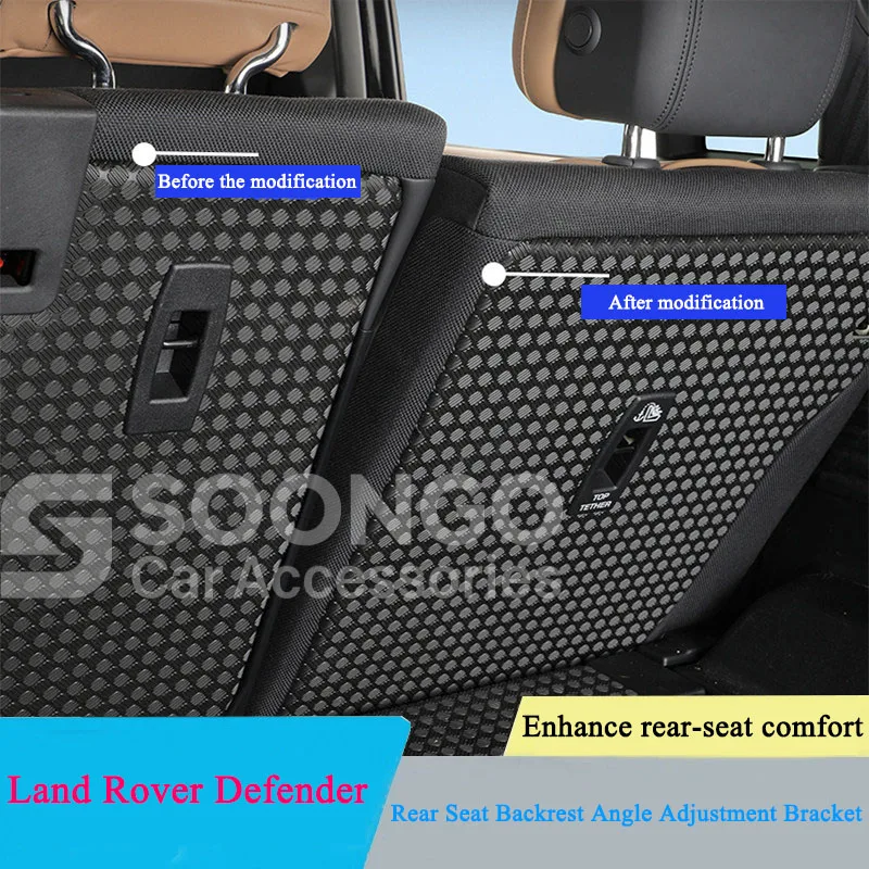 for Land Rover Defender 90 110 130 2020-2026 Rear Seat Backrest Angle Adjustment Bracket Second Row Car Modification Accessories