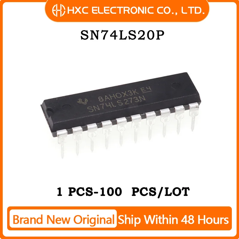 10PCS/100PCS SN74LS20P SN74LS20 IC GATE NAND 2CH 4-INP 14DIP 100% New Original Gates & Inverters