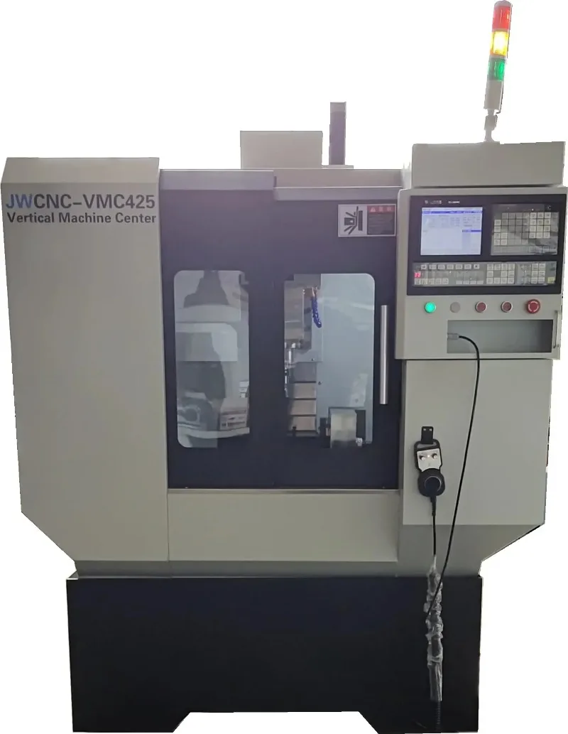 For VMC 425 Cnc Milling Machine Aluminum Steel Bt30 Spindle Mini Mill 12 tools ATC Manufacture  wood router 3 4 Axis RU