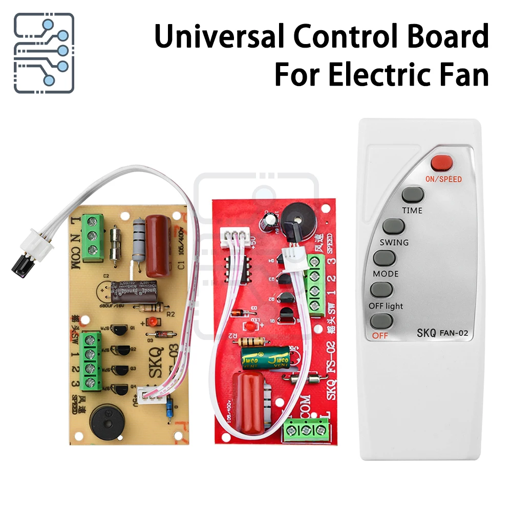 Universal fan remote control board compatible with floor fan shaking fan table fan modification board circuit control motherboar