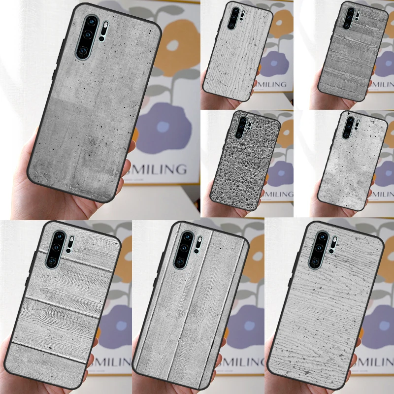 Concrete Beton Brut Case For Huawei Nova 3i 7i 8i 11i Y70 Y60 Y90 Y91 Y61 9 10 SE 5T P30 P40 Lite P60 Pro Cover