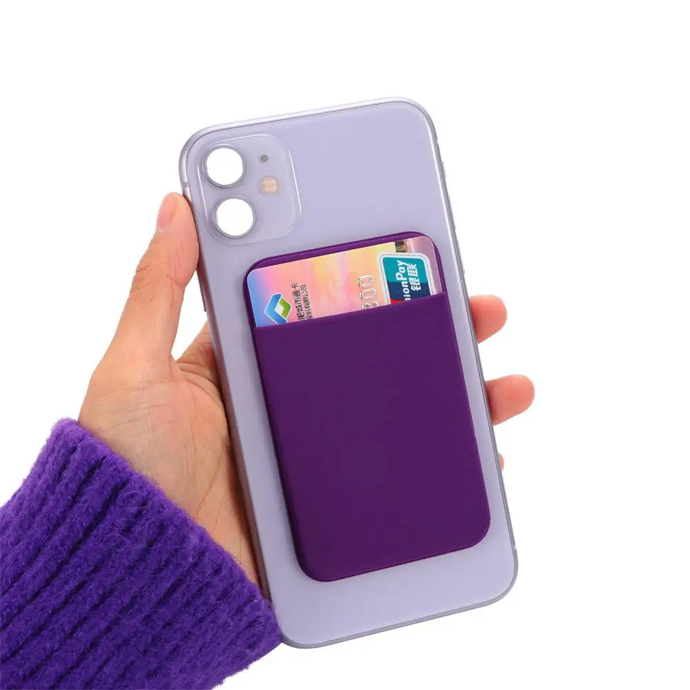 

Removable Smartphones Slim Phone Cash Holder Adhesive Cellphone Wallet Card Pocket Stick-on Phone Card Holder Phone Back Pocket