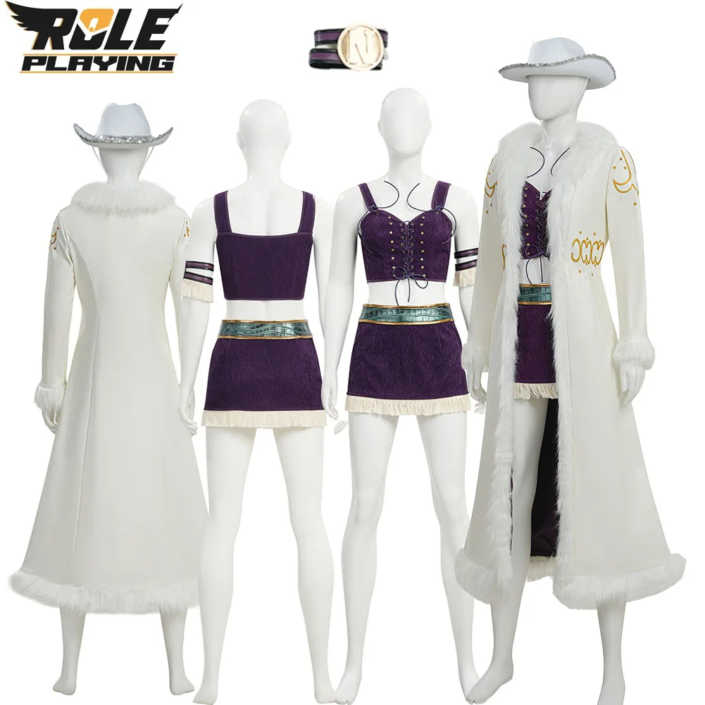 

Niko Robin Cosplay Women Fantasy Coat Hat Skirt Clothing Costume Live-Action Version Movie Clothes Halloween Carnival Party Suit