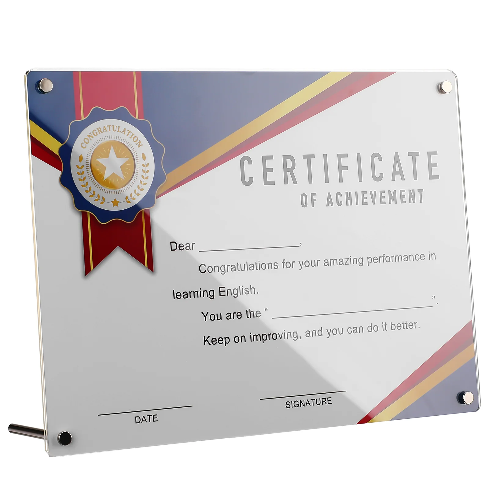 Certificate Photo Frame Degree Desk Picture Frames for Office Business License