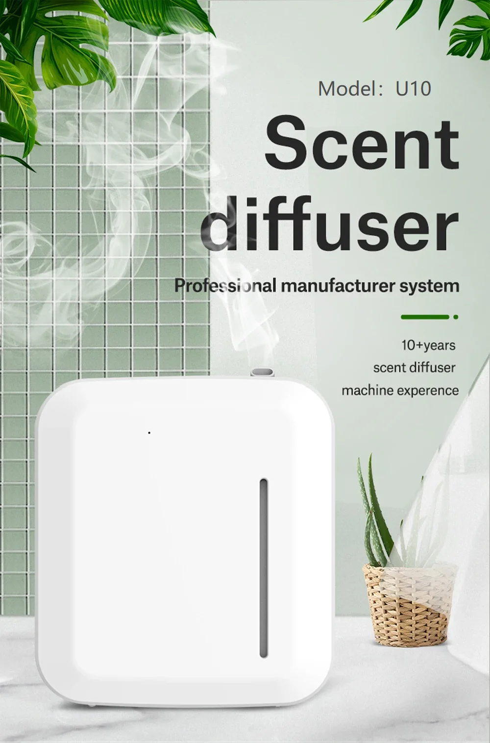 Smart Aroma Diffuser For Essential Oils With Bluetooth Timer_voghion.com