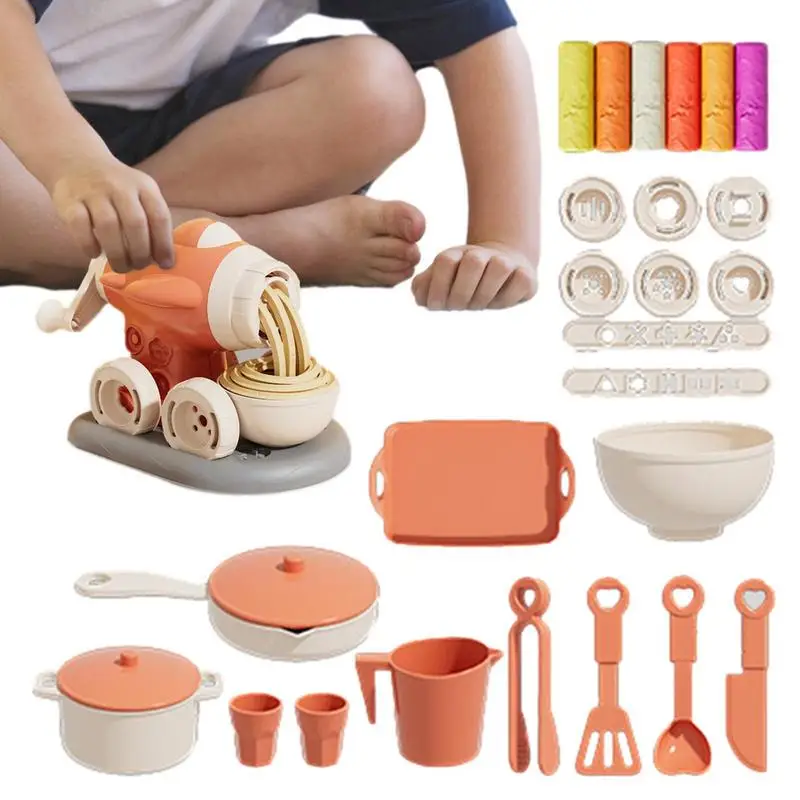 Playdough Tools Kitchen Creations Noodle Party Playset Kitchen Play Toys And Dough Accessories Sets For Kids Age 3 4 5 6 7 8