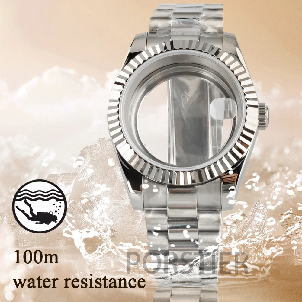 

NH35 Case 36/39mm Sapphire Glass for Datejust Watch Case NH35 NH36 movement 28.5mm Dial Waterproof Stainless steel Bracelet