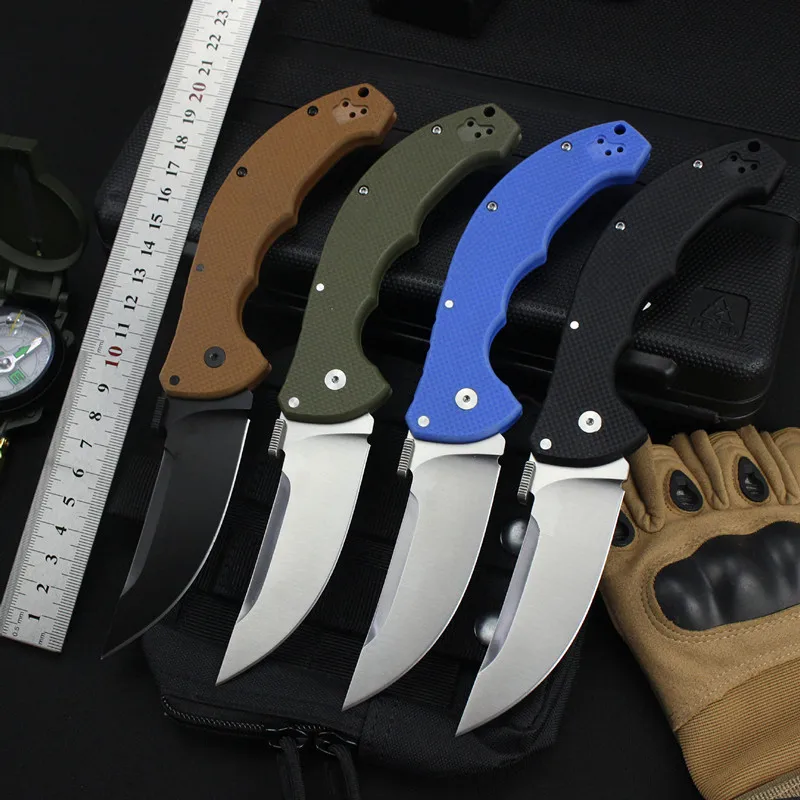 Kesiwo Tawag D2 Blade Folding Knife G10 Handle Ball bearing Outdoor Camping Survival Kitchen Fishing EDC Pocket Knife