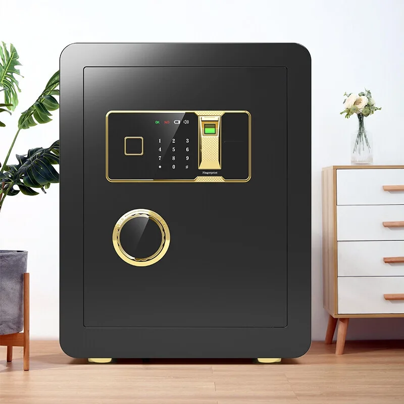 Coin-operated safe Home office Commercial investment small safe Electronic fingerprint password 4560 High Gongde box