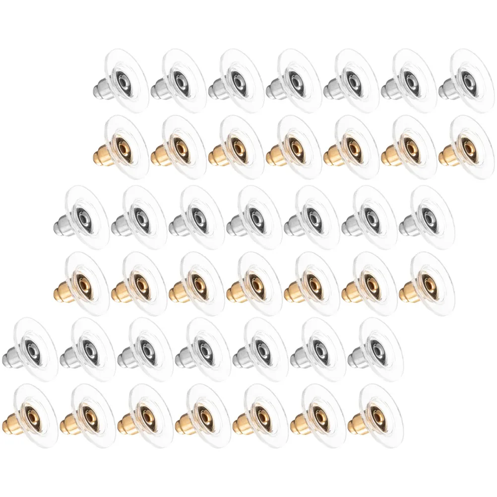 

200pcs Diy Accessories For Droopy Ears Secure Plugs Replacement Jewelry Supplies Lightweight Durable Earring Stoppers For Studs