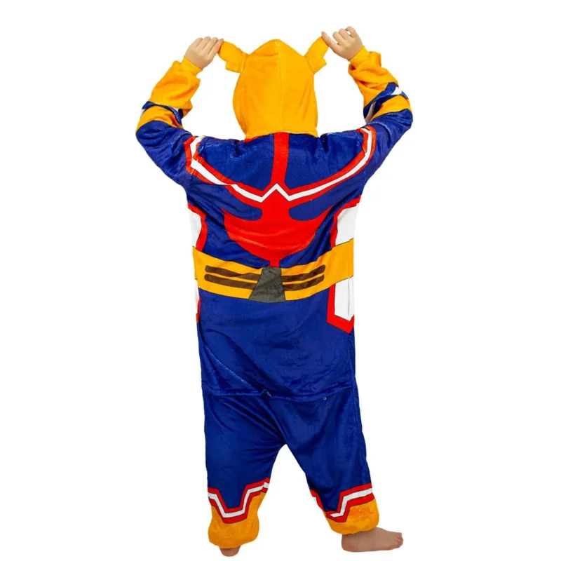 My Hero Academia All Might أزياء تنكرية رداء حمام أزرق بذلة أنيمي بيجامة