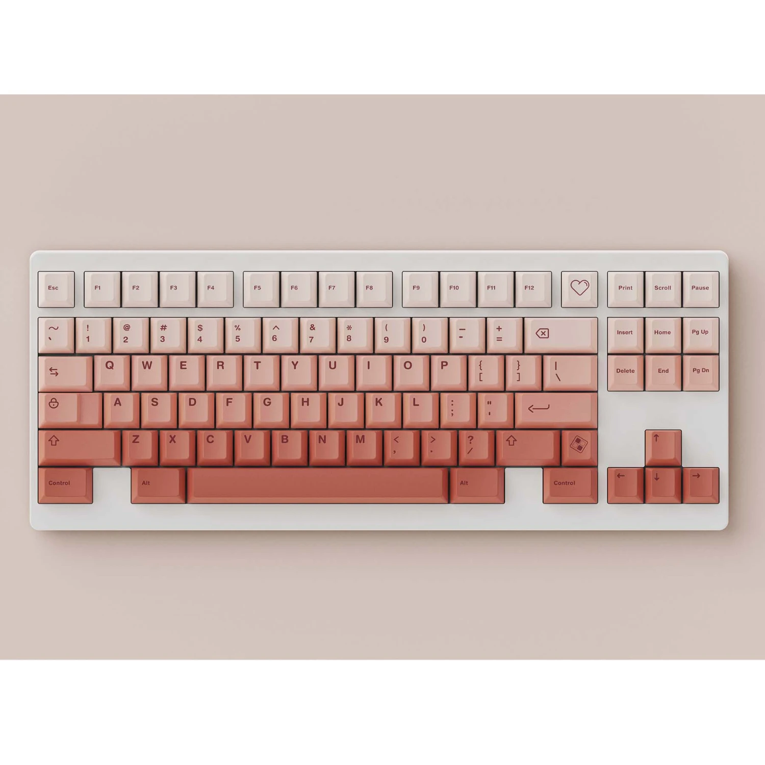 

178 Keys Pink Gradient Keycaps PBT Cherry Profile Dye Sub Rouge Alice Split Spacebar GK61 68 75 80 96 98 100 Mechanical Keyboard