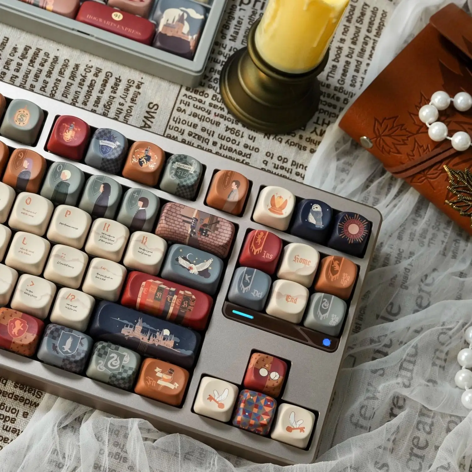 

The Owl's Letter Theme Keycaps Set PBT Cherry Key Cap MOA SOA Keyboard Caps CustomKeycaps for Mechanical Keyboard Accessories