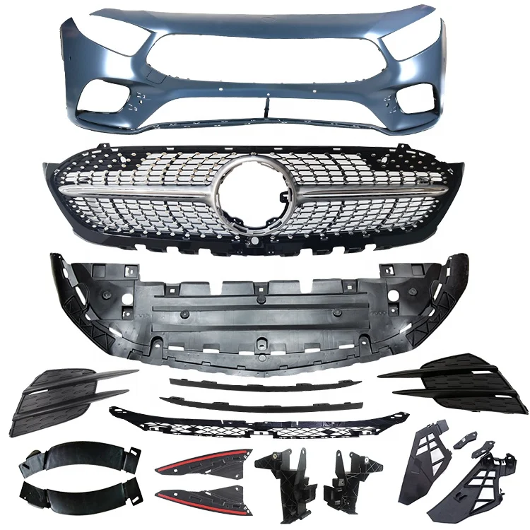 

Wholesale High Quality Car Body Kit Bumpers Front Lip Front Bumper Kit for Mercedes benz a Class Kit A177 Auto Online Parts