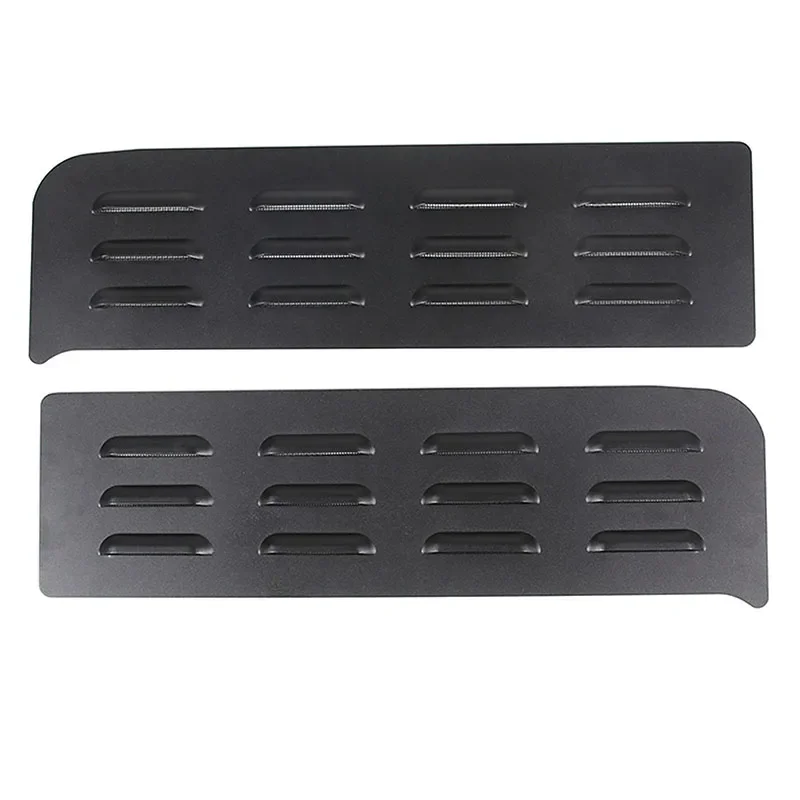 For Hummer H3 2005 2006 2007 2008 2009 Aluminum Black Car Rear Door Air Vents ventilation shutters cover Trim Car Accessories