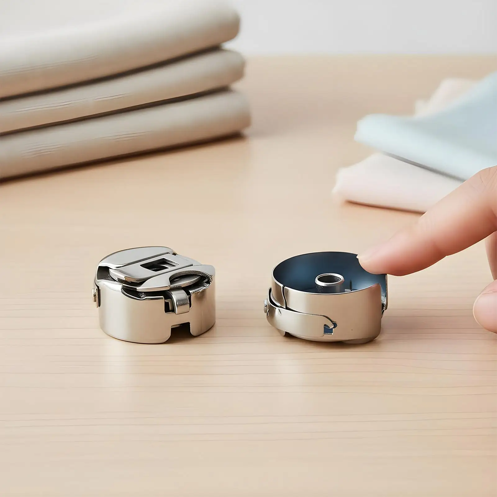 علبة بكرة لآلة الخياطة ماكينات الخياطة استبدال جزء علبة بكرة المكوك الصناعية لعشاق الهواة المنزلية