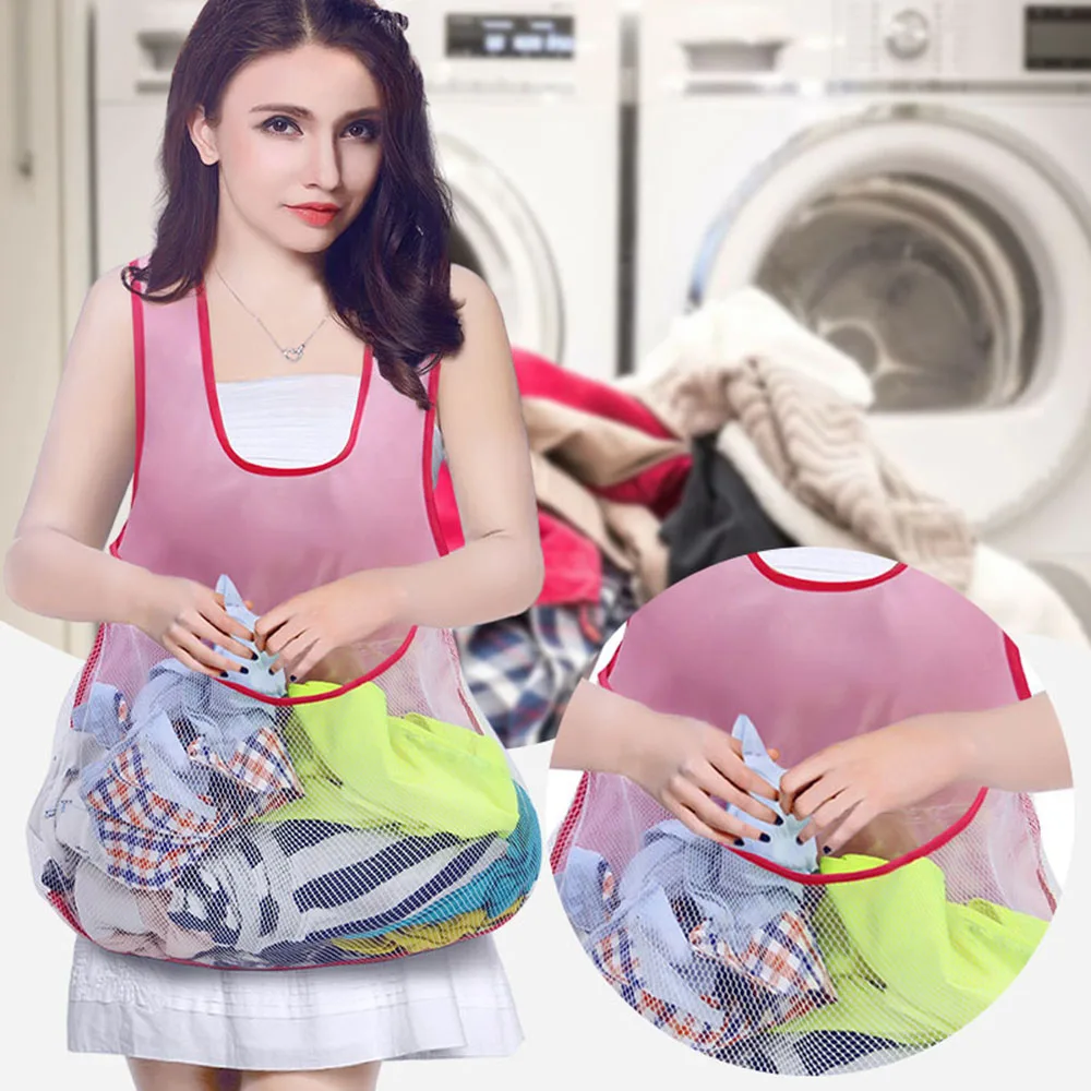 

Фартук для стирки одежды без рукавов, влагостойкий органайзер для сушки одежды