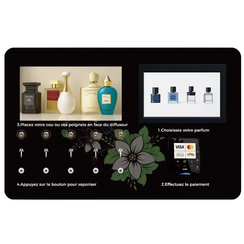 

Индивидуальный низкий дозатор духов с леопардовым принтом, американский интеллектуальный аромат 10, насадка, дозатор духов, розничный торговый автомат