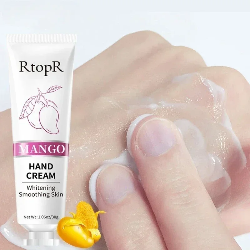 Mango Hand Cream Sun Protection Crack Resistant Hand Whitening Smoothing Skin Remove Wrinkles Hydrate Anti-aging Hand Cream