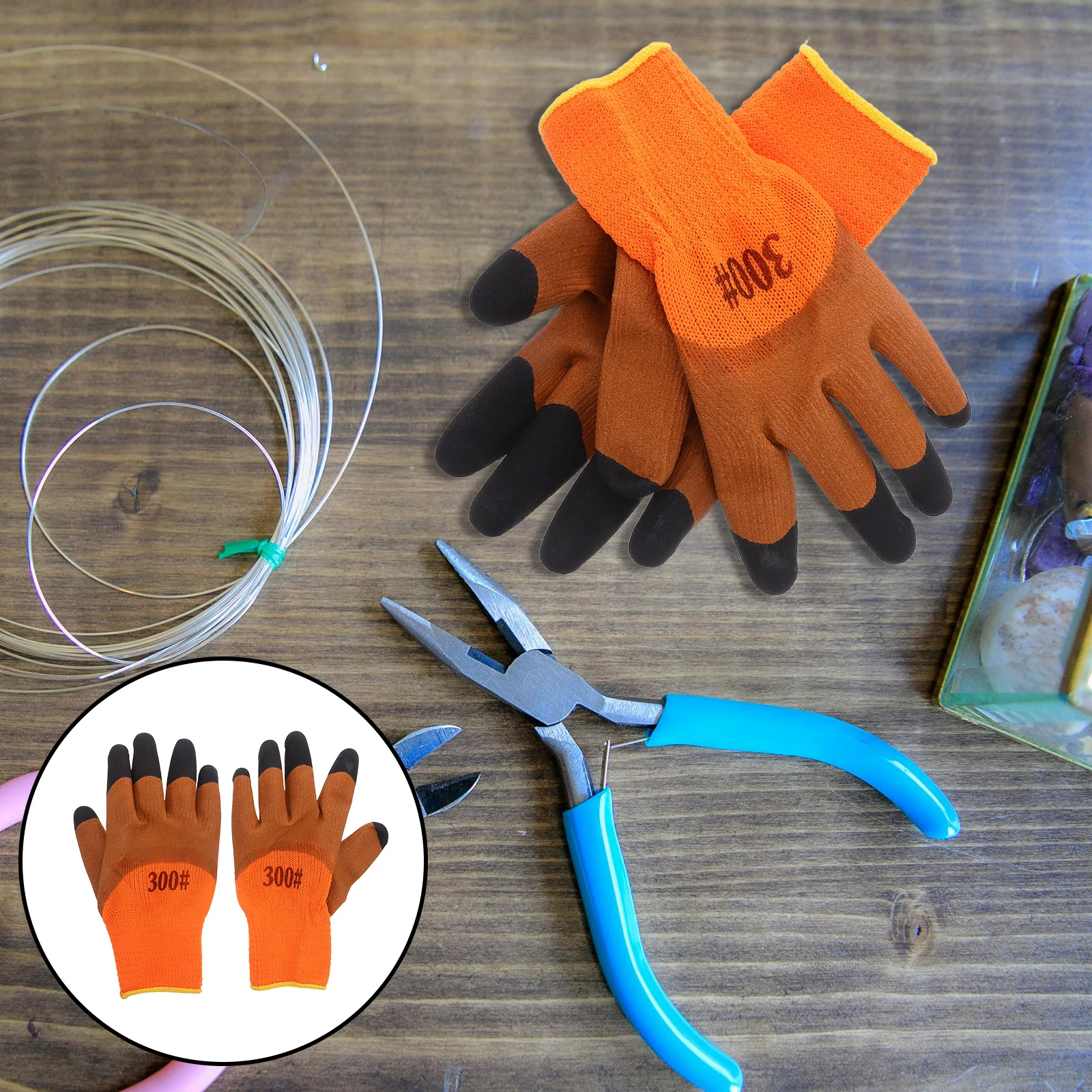 

10Pairs Winter Work Gloves Insulated Thermal Lined High Visibility Safety Gloves for Cold Weather Construction Work