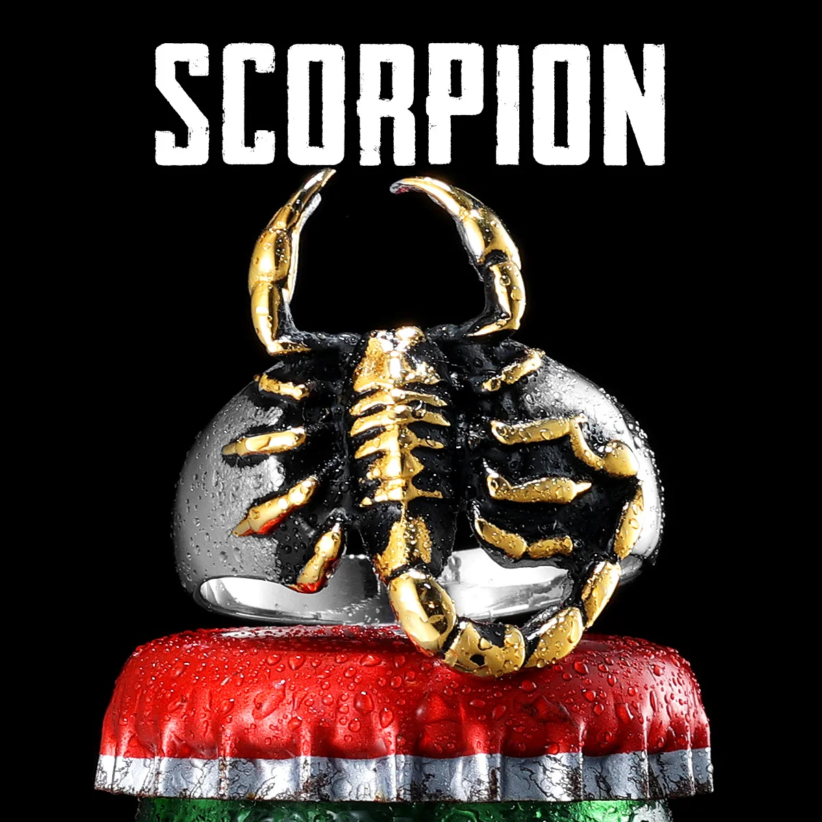 Unique Scorpion Stylish Stainless Steel Men Rings Punk New For Male Women Fashion Jewelry Creativity Gift Wholesale Dropshiping