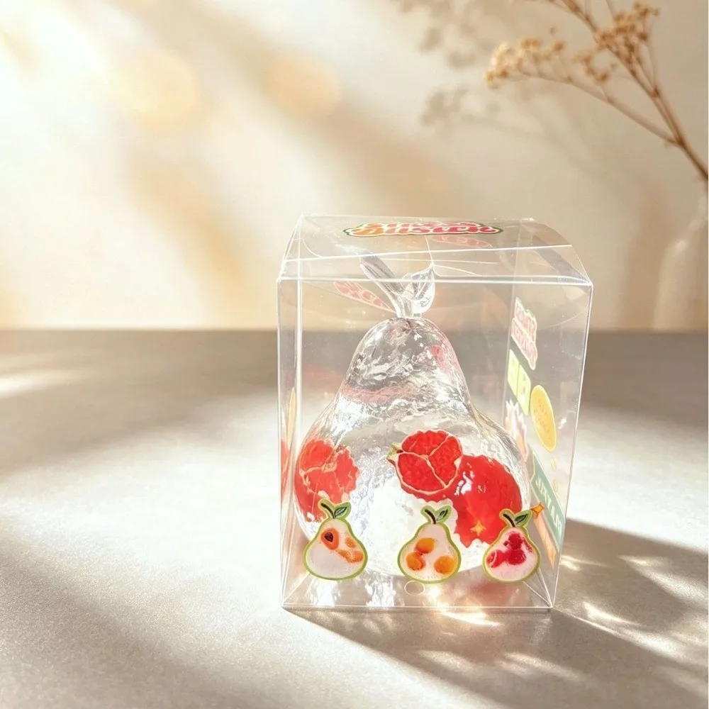 Soft Squeezable Toy Realistic Slow Rising Squishy Toy Solid Color Transparent Soft Rubber Squeeze Ball Birthday Gift Bag Filler
