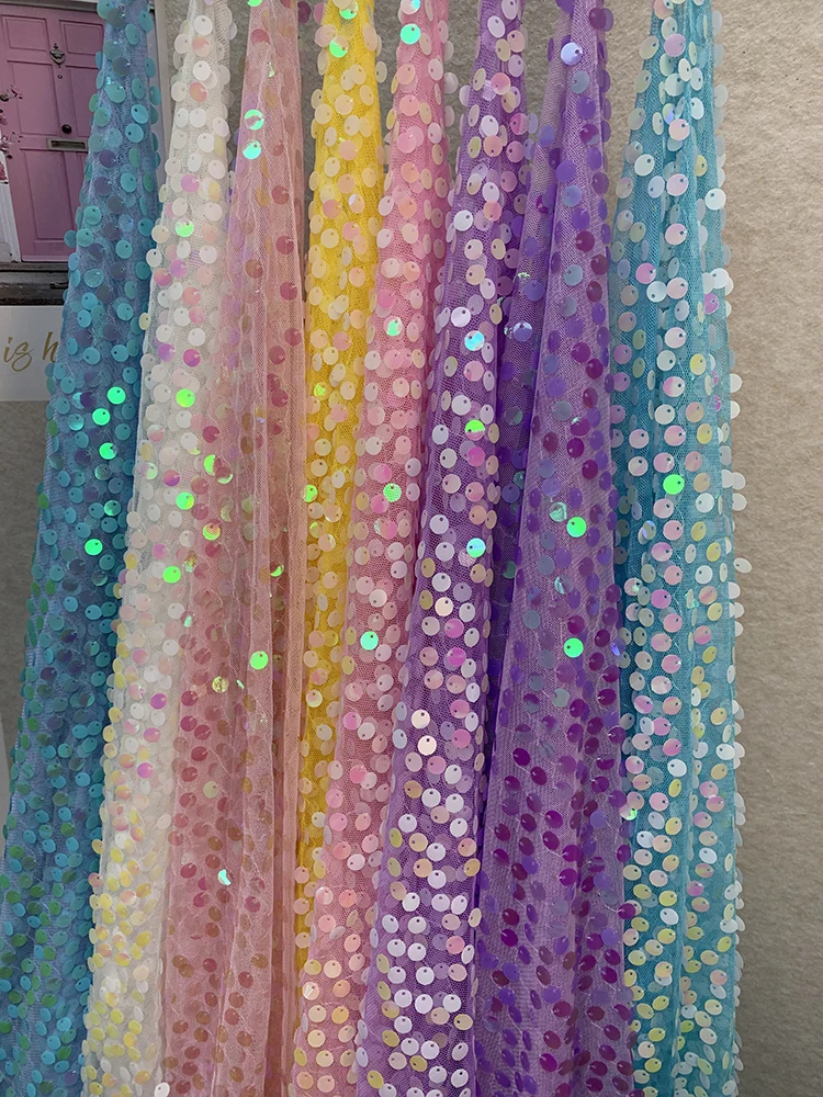 mistlace-sparkly-6mm-round-sequins-sheer-tulle-fabricshimmer-mesh-textile-for-children-evending-dress-handmade-craft-ml307