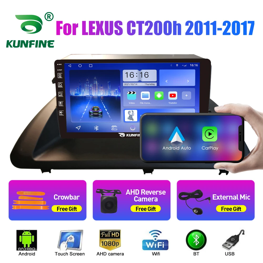 

Car Radio For LEXUS CT200h 2011-2017 2Din Android Octa Core Car Stereo DVD GPS Navigation Player Multimedia Android Auto Carplay